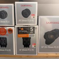 Obiettivi Samyang E-Mount
