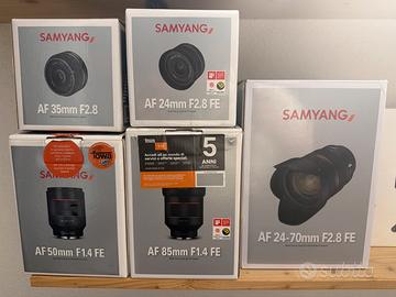 Obiettivi Samyang E-Mount