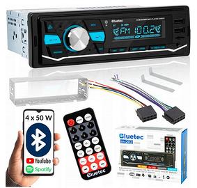 Autoradio Bluetooth 1 DIN 4x50W Doppia USB AUX FM