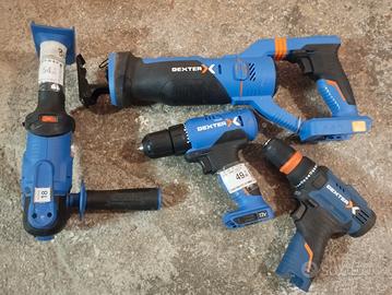 4 utensili dexter up20 a batteria 
