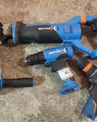 4 utensili dexter up20 a batteria 