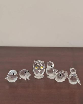 collezione di 6 animali swarovski