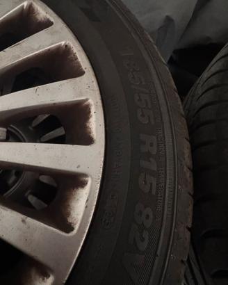 Gomme Nuove estive + cerchi in lega fiat 500