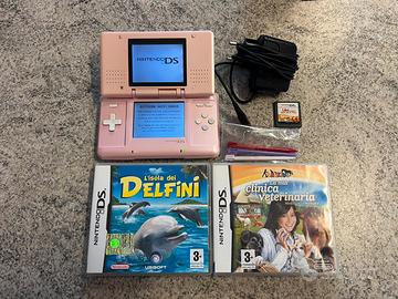 Nintendo DS Flat + Caricabatterie + 3 Giochi
