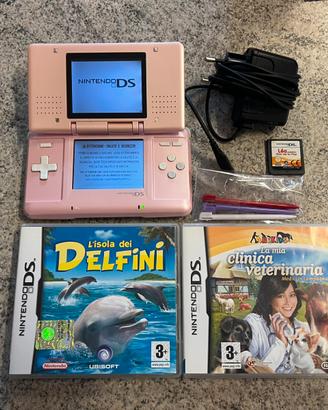 Nintendo DS Flat + Caricabatterie + 3 Giochi