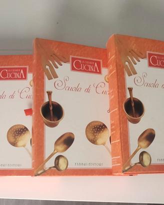 3 volumi Scuola di Cucina"  fabbri editori 