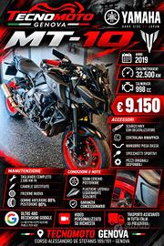 Yamaha MT-10 SCARICO MIV + DECAT+CENTRALINA+MANUBR