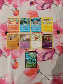 9 carte del set tempesta argentata