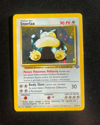 🌴Carta Pokémon Snorlax Holo Unlimited Jungle 🇮🇹