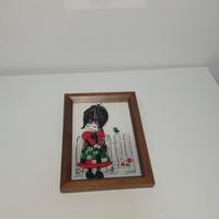 Quadro decorativo quadretto specchio cornice 