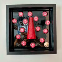 Quadro campari  27x27 cm