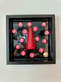 Quadro campari  27x27 cm