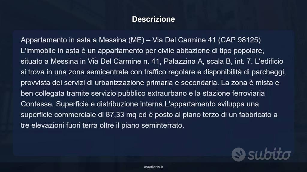 Appartamento – Messina, Rione Condottieri, II Circoscrizione - Vista 4