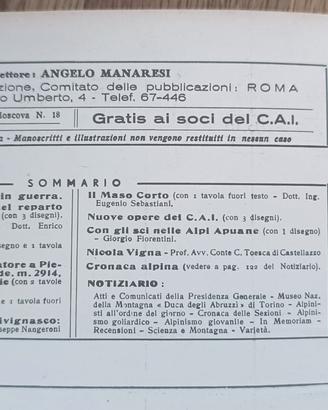 Lotto 4 Riviste LE ALPI 1940-41 (ex CAI) - EMILIO 