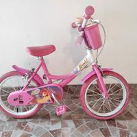 Bici Winx 14" per bambina di 3/4 anni 