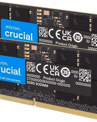 Crucial RAM 32GB Kit (2x16GB) DDR5 5600MHz SODIMM