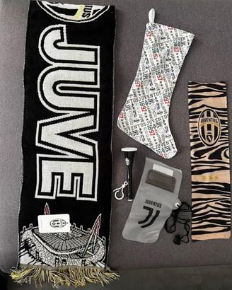 Set gadgets Juventus sciarpa calza trombetta
