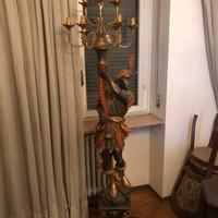 Statua lampadario moro veneziano