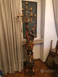 Statua lampadario moro veneziano