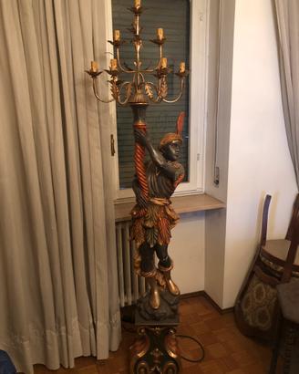 Statua lampadario moro veneziano