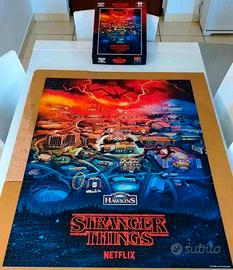 Quadro Puzzle Stranger Things con cornice