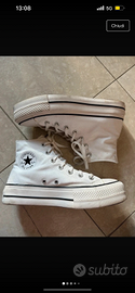 Converse con plateau bianche