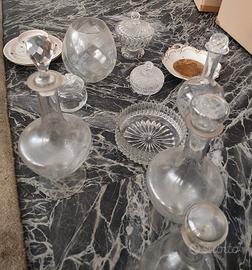 decanter grande di vetro