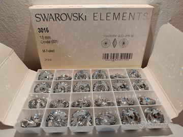 Bottoni Swarovski diametro 18 mm cristallo