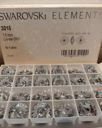 Bottoni Swarovski diametro 18 mm cristallo