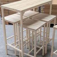 Set tavolo alto 100 cm con 4 sgabelli Bar Brasil
