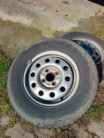 cerchi 4x100 13" con gomme 165/80 