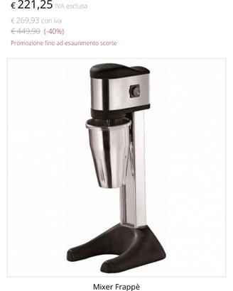 Mixer per frappè professionale