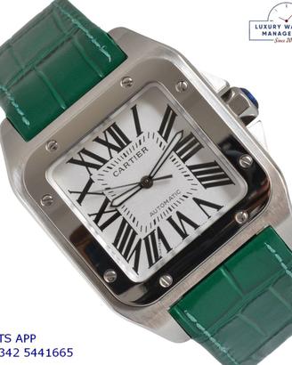Cartier Santos 100 XL W20073X8 silver Full Set