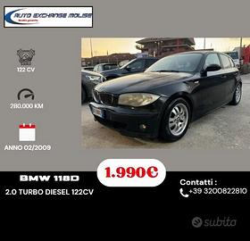 Bmw 118 118d cat 5 porte Futura DPF