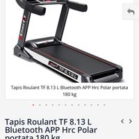 Tapis Roulant TF 8.13 L Bluetooth APP Hrc