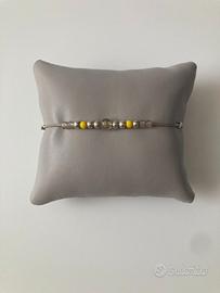 Bracciale argento 925 perline