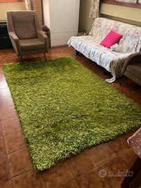 Tappeto Shaggy verde