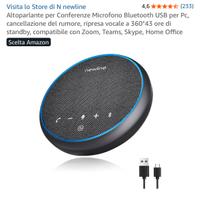 Altoparlante Microfono Bluetooth USB N newline