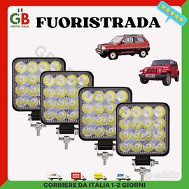 FARETTI FARI LUCI A LED DA PER AUTO 12V FUORISTRAD