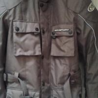 giacca grigia moto