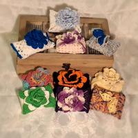 Porta saponetta profumata all'uncinetto