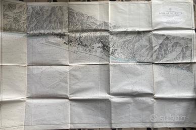 Carta nautica/mappa d'epoca