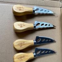 Set 4 coltelli da formaggio Trenta – manico in leg