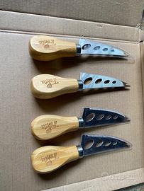 Set 4 coltelli da formaggio Trenta – manico in leg