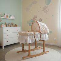 Culla di vimini naturale cesta di mosé boho chic