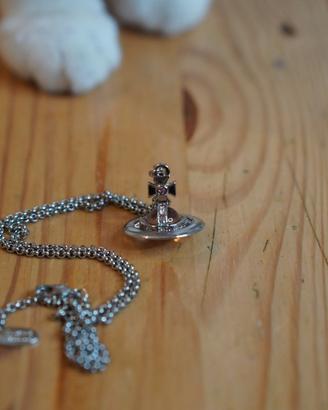 Collana Vivienne Westwood Tiny Orb rosa