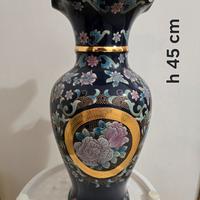 Vaso in Pregiata Porcellana blu e oro