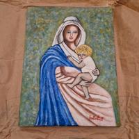 quadro madonna con bambino