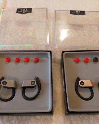 coppia di auricolari wireless stereo true 