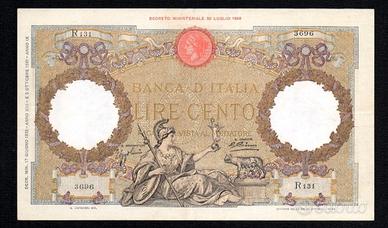 CENTO 100 LIRE AQUILA ROMANA CAPRANESI 17/06/1935